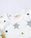Pajama Set 2Y-7Y Organic Cotton O-neck Super Soft And Breathable Stars JY9503-8